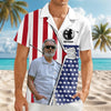 Custom Photo And Name Golf USA Flag Pattern Hawaii Shirt HA75 898756