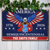 250 Years America Semiquincentennial Metal Sign TH10 898461
