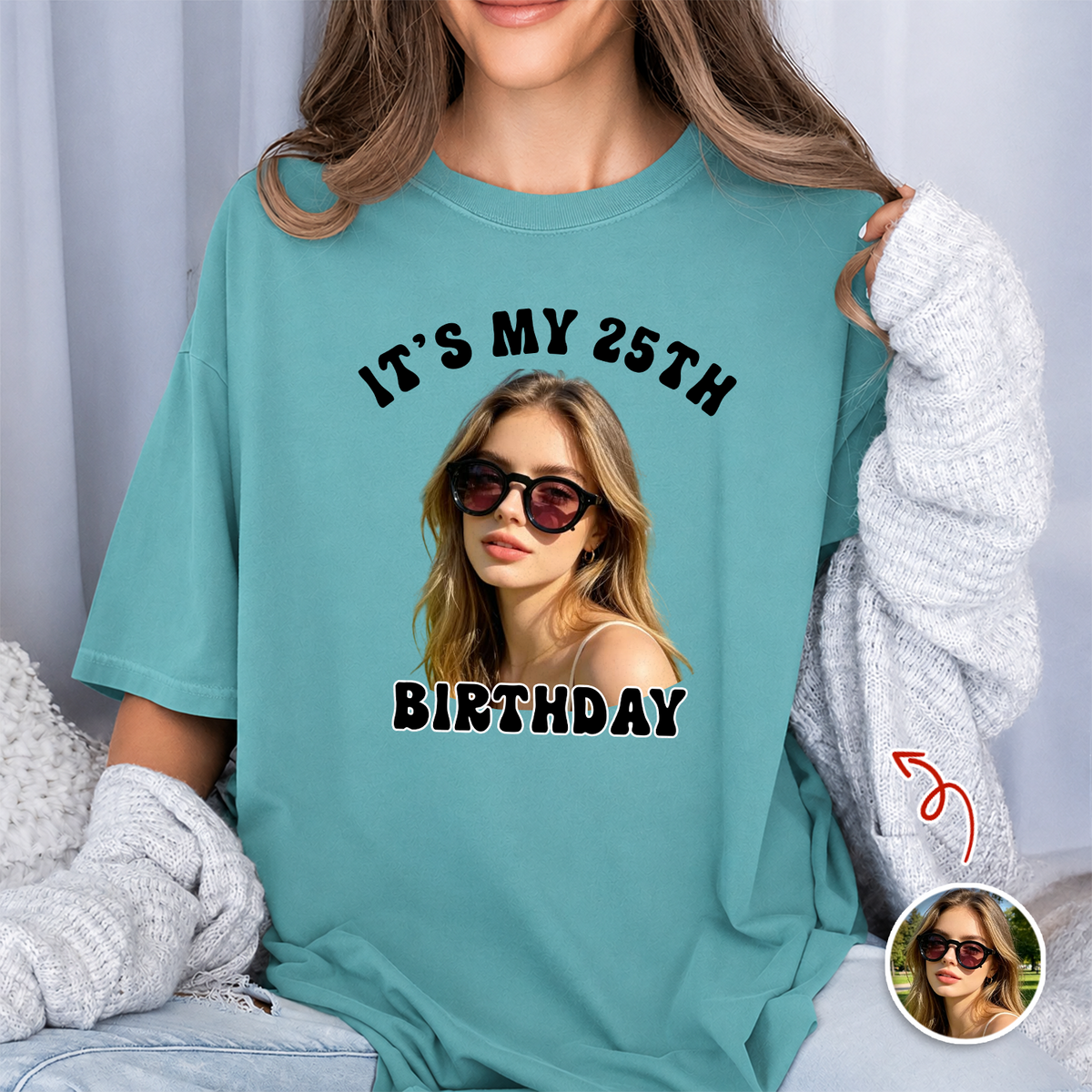 Custom Photo Birthday Crew Comfort Shirt - Personalized Birthday Party Shirt TH10 170407