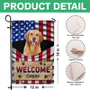 Welcome Dog American - Personalized Garden Flag, Gift For Dog Lovers CH07 896020