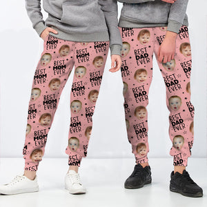 Custom Photo Best Dad Mom Ever Family Sweatpants TH10 894193