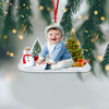 Custom Photo Cute Baby Christmas Acrylic Ornament CH07 899398