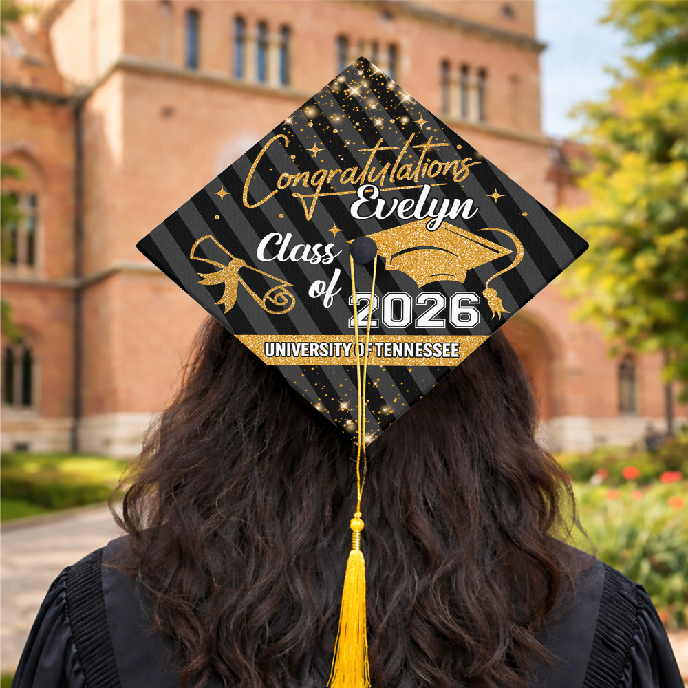 Congrats Class Of 2026 Personalized Graduation Cap Topper HA75 920820