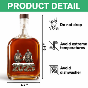 Custom Photo Whiskey Bottle Christmas Gifts For Duck Hunting HA75 898370