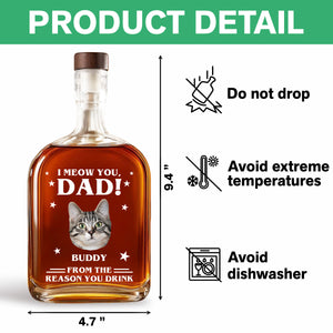 Custom Photo We Meow You - Cat Personalized Custom Whiskey Bottle - Father's Day, Gift For Dad, Pet Owners, Pet Lovers HO82 894078