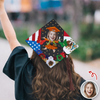 Custom Funny Face Class Of 2026 Country Flag Graduation Cap Topper TH10 169203