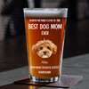 Custom Photo Happy Father's Day From Furry Babies Personalized Beer Glass CH07 895554