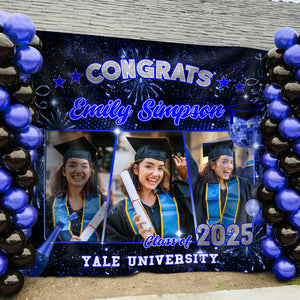 Custom Photo Class of 2025 Graduation Party Backdrop For Grad Party Decorations HO82 893534