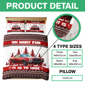 Custom Car Photo Oh What Fun It Is To Ride Quilt Bedding Set For Car Lover CH07 895608