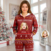 Custom Portrait Photo Merry Christmas Onesie Pajamas HO82 900640