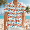 Custom Dog Cat Face Hawaii Shirt Personalized Cat Aloha Shirt HA75 921116