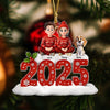 Personalized You, Me & The Dog Christmas Acrylic Ornament Christmas Gift HA75 897974