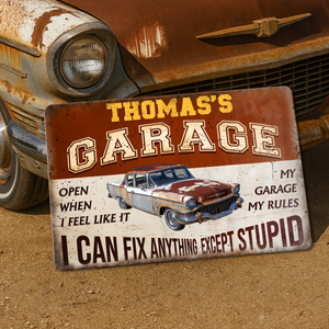 I Can Fix Anything Customized Classic Metal Signs Custom Garage Sign Gift for Dad Grandpa CH07 896224