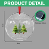 Custom Name Our First Christmas As Mr & Mrs Glass Ornament, Personalized Newlywed Christmas Gift LM32 669701