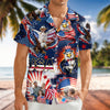 Custom Photo 4th of July America Flag Bald Eagle Hawaiian Shirt LM32 897917