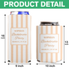 Custom Name Beach Bachelorette Can Cooler - Personalized Coastal Party Favor HO82 903050