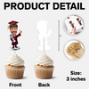 Custom Graduation Photo Acrylic Cupcake Topper Gifts For Graduation HO82 901400