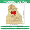 Custom Lion Family Shaped Wooden Puzzle Father's Day Gift LM32 893505