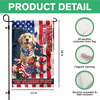 Personalized Cute Dog 250 Years Of Freedom Gift for Dog Lovers Garden Flag LM32 899219