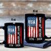 Happy 250th Birthday America Flag Black Mug LM32 895287