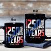 Custom Name 250 Years of American Independence Patriot Black Mug LM32 895149