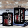America 250th Birthday US Flag 250 Years We The People Black Mug HA75 897384
