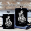Personalized Dad and Kid Photo Black Mug Gift For Father's Day CH07 911356