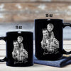 Personalized Dad and Kid Photo Black Mug Gift For Father's Day CH07 911356