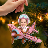 Custom Photo Funny Kid Face Airplane Acrylic Ornament LM32 895591
