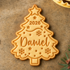 Personalized Name Merry Christmas - Christmas Tree Shaped Cookie Stamp HA75 57016