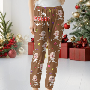 Custom Photo This Mommy Belongs To Grandkids Pajama Pants For Mama TH10 894195
