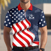 Custom Name America Flag Eagle Polo Shirt - 250th Anniversary Patriotic Gift for Golfers TH10 169565