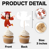 Custom Funny Face Graduation Decoration Cupcake Toppers HA75 920066