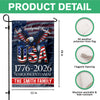 Custom Name Faith, Family & Freedom America 250 Years Patriotic Garden Flag LM32 897165
