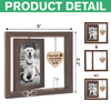 You Left Paw Prints On My Heart Memorial Rotating Wooden Picture Frame TH10 894219