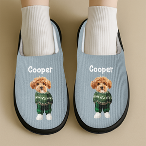 Custom Dog Photo Slippers Christmas Gift For Dog Lovers TH10 896773