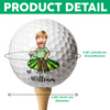 Personalised Colourful Male Female Cartoon Characters Quick Dry Golf Ball with Name Golf Course Sports Accessories Gift for Golf Lovers HO82 900914
