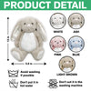 Custom Baby Bump Photo - Personalized This Mother's Day I'll Be Snuggled Up In Your Tummy Bunny Plush CH07 895308