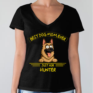 Best Dog Dad/Mom Ever Dark Shirt Personalized Gift For Dog Lovers HO82 893722