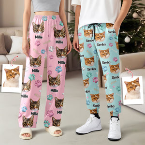 Custom Cat Face Personalized Sweatpants Gift For Cat Lovers HA75 898132
