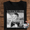 Custom Photo and Year Birthday Vintage Dark Shirt HA75 897504