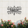 Custom Name Grandma's Garden Monogram Metal Sign Gift for Gardener, Metal Yard Decor LM32 899243