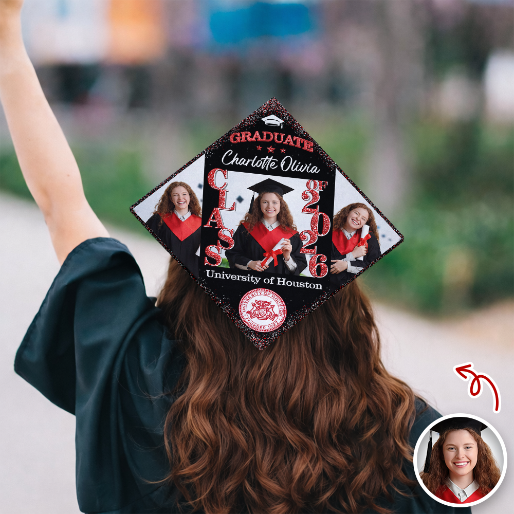 Personalized Graduation Cap Topper Class of 2026 – Custom Grad Cap Decoration HO82 901740