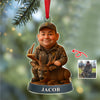 Custom Photo Hunting 3D Effect Figure Art Acrylic Ornament For Deer Hunter HA75 898120