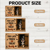 Custom Dog Photo You're Too Late, Trick or Treat Halloween Doormat LM32 669575