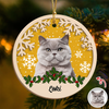 Custom Photo Cat Christmas - Personalized 2-Layered Wooden Ornament CH07 896864