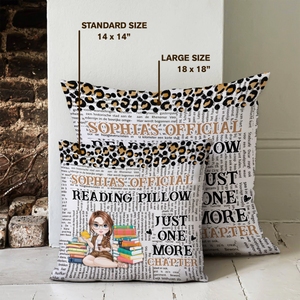 Just A Girl Who Loves Book Pillow Personalized Gift For Book Lovers, Bookworm HO82 894436