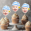 Custom Photo Cute Cupcake Topper Christmas Gift For Family TH10 894749