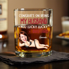 Custom Photo Anniversary Wedding Personalized Whiskey Glass Gifts For Husband And Wife, Him And Her LM32 897633