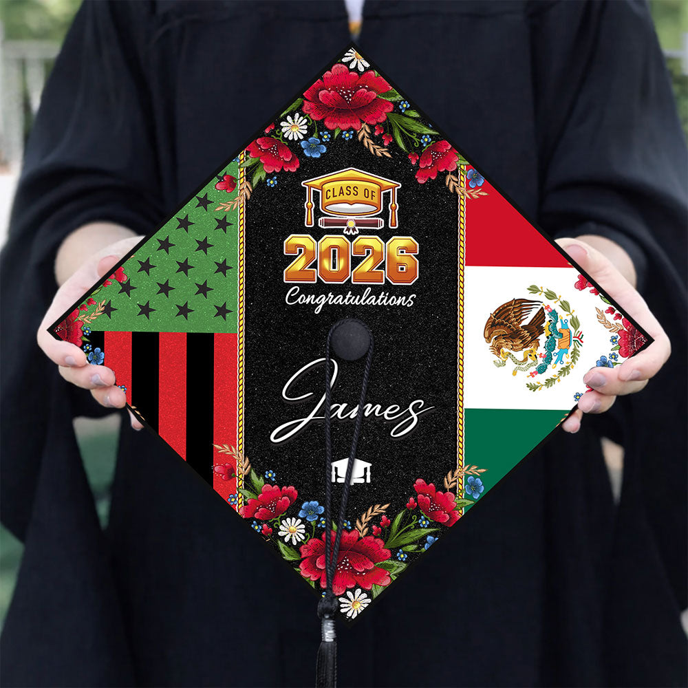 Country Flag Class of 2026 Graduation Cap Topper TH10 898967